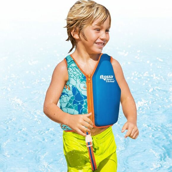 Other - Aqua Swim School Training Vest  Safety Strap Blue Shark Ages 4-6 Years, 37-50 lb